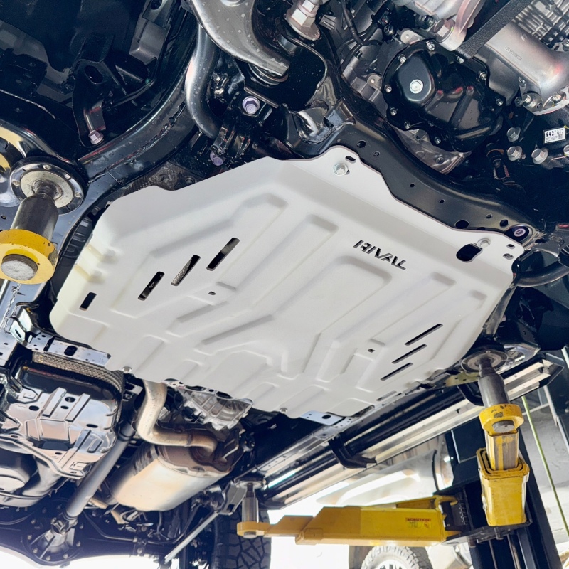 Toyota Tacoma Skid Plate - Rival 4x4 - Aluminum Transmission Catalytic Converter - `24-`26